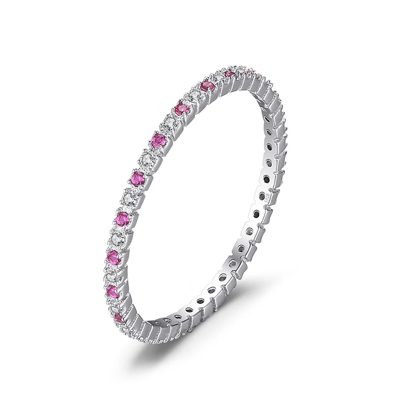 Anel Feminino em Prata 925 com Espinélio Azul ou Rubi Criado, Luxo Clássico para Casamentos e Ocasiões Especiais