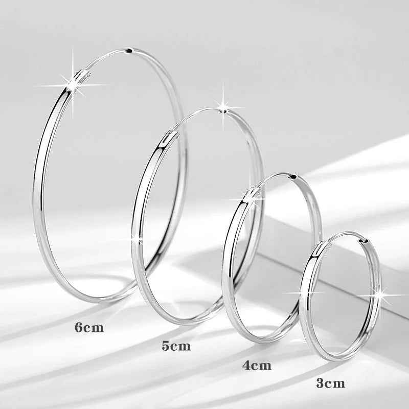 Brincos de Argola Grandes em Aço Inoxidável 316L, Luxo Moderno e Resistência Superior para Mulheres Elegantes