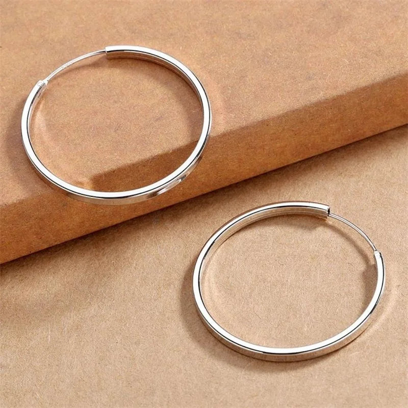 Brincos de Argola Grandes em Aço Inoxidável 316L, Luxo Moderno e Resistência Superior para Mulheres Elegantes