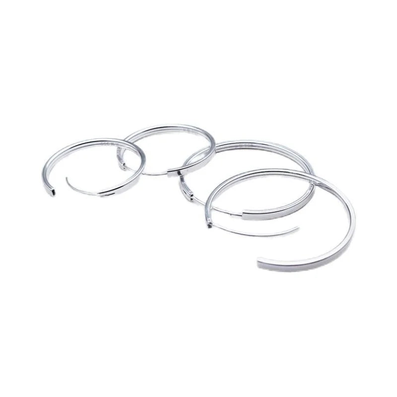 Brincos de Argola Grandes em Aço Inoxidável 316L, Luxo Moderno e Resistência Superior para Mulheres Elegantes