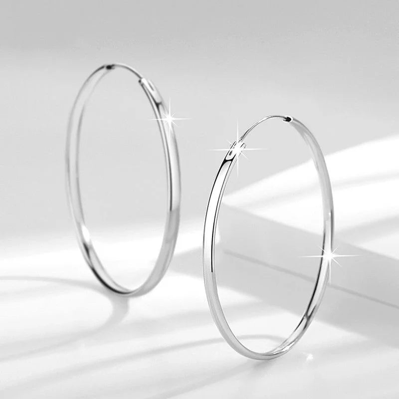Brincos de Argola Grandes em Aço Inoxidável 316L, Luxo Moderno e Resistência Superior para Mulheres Elegantes
