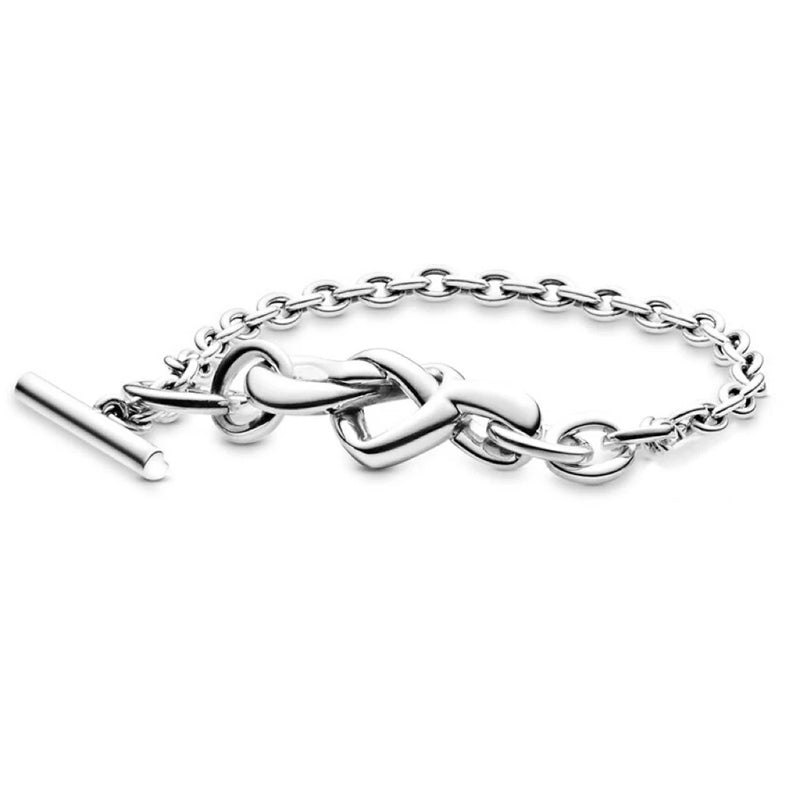 Pulseira Feminina em Prata 925 Ajustável com Zircônia, Joia Atemporal e Elegante para Presentear