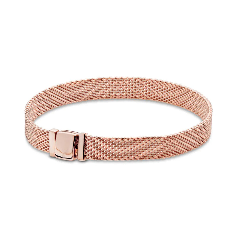 Pulseira Feminina em Prata 925 Ajustável com Zircônia, Joia Atemporal e Elegante para Presentear