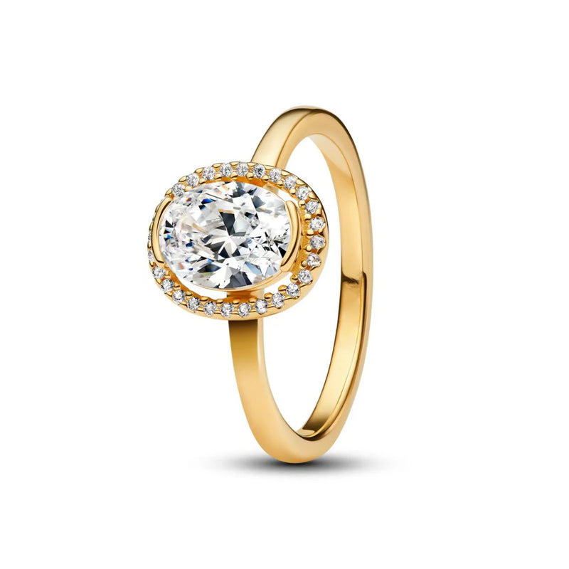 Anel Feminino em Prata 925 com Design Irregular de Coração Oval, Charme Moderno e Pedra Quartzo Fumê