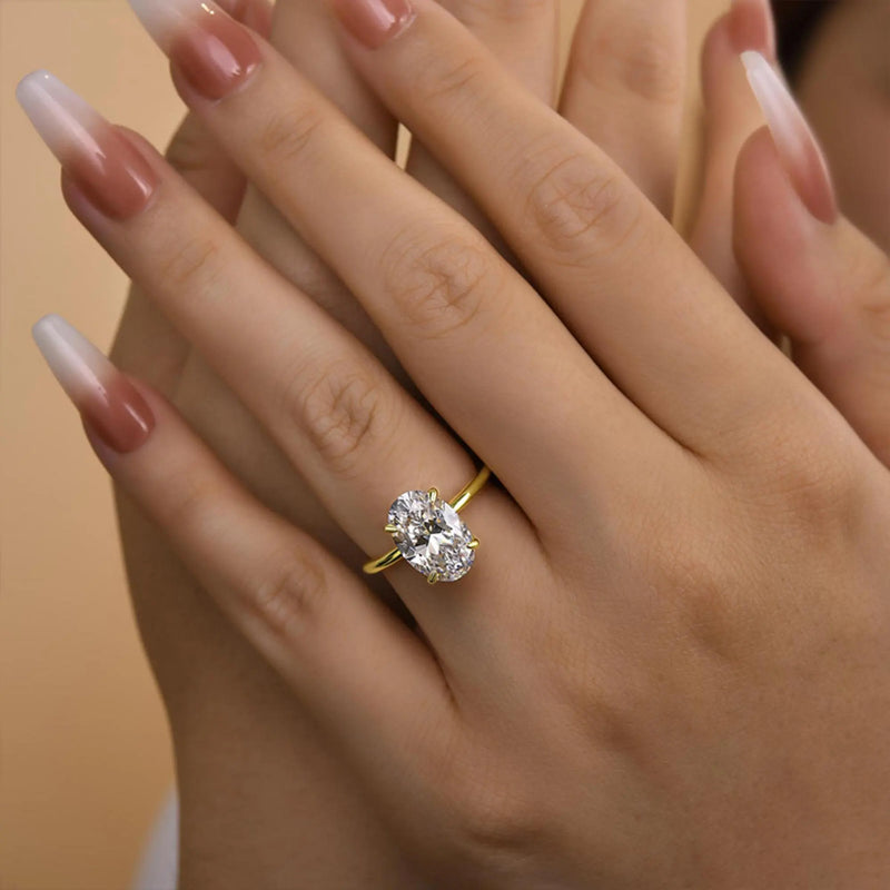Anel Feminino de Noivado em Prata 925 com Zircão Brilhante 1–8ct, Joia Romântica e Atemporal