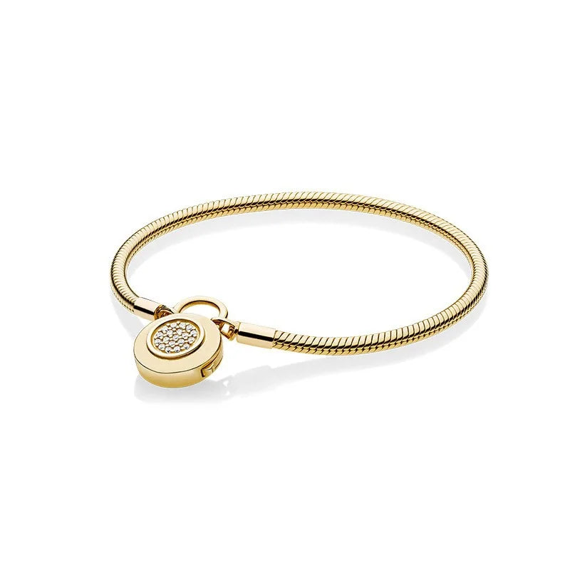 Pulseira Feminina em Prata 925 Ajustável com Zircônia, Joia Atemporal e Elegante para Presentear
