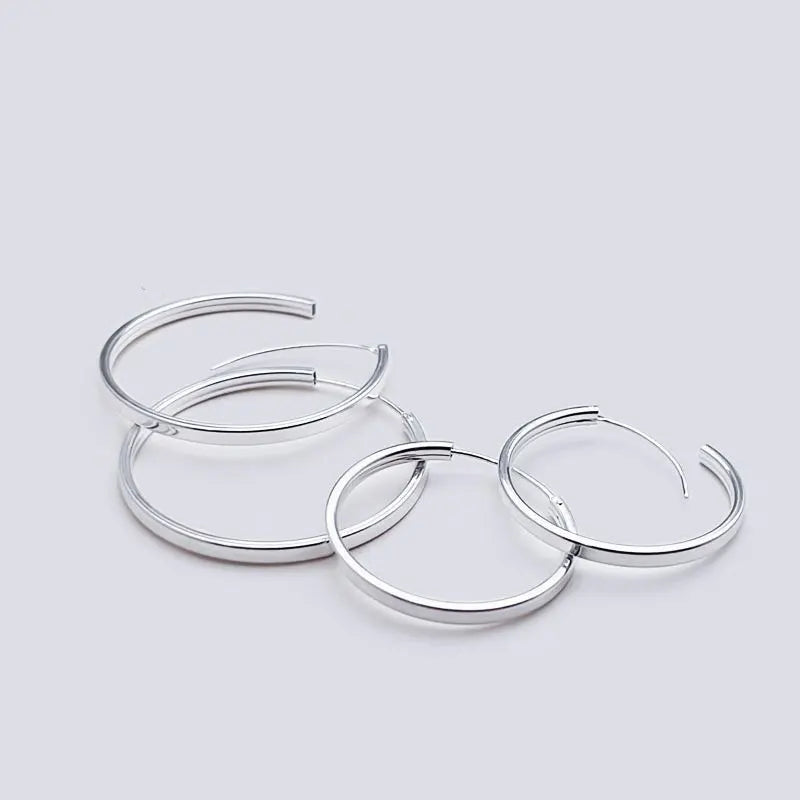 Brincos de Argola Grandes em Aço Inoxidável 316L, Luxo Moderno e Resistência Superior para Mulheres Elegantes