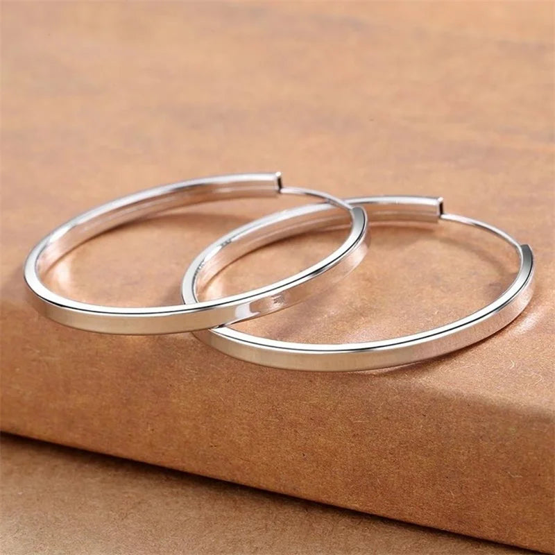 Brincos de Argola Grandes em Aço Inoxidável 316L, Luxo Moderno e Resistência Superior para Mulheres Elegantes