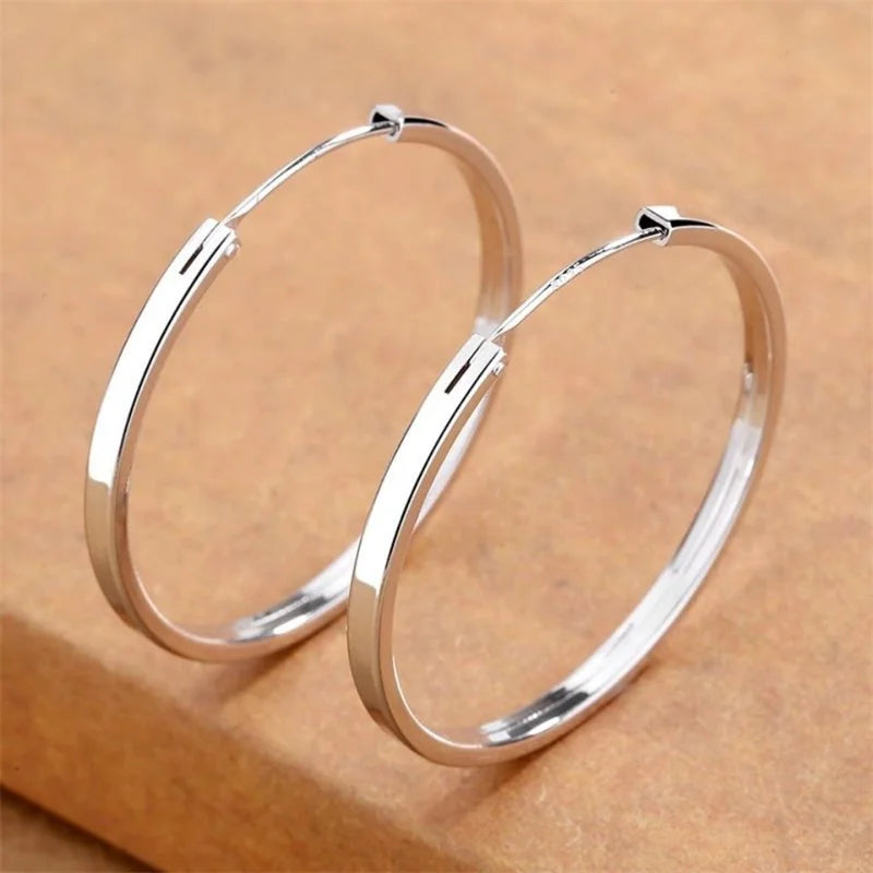 Brincos de Argola Grandes em Aço Inoxidável 316L, Luxo Moderno e Resistência Superior para Mulheres Elegantes
