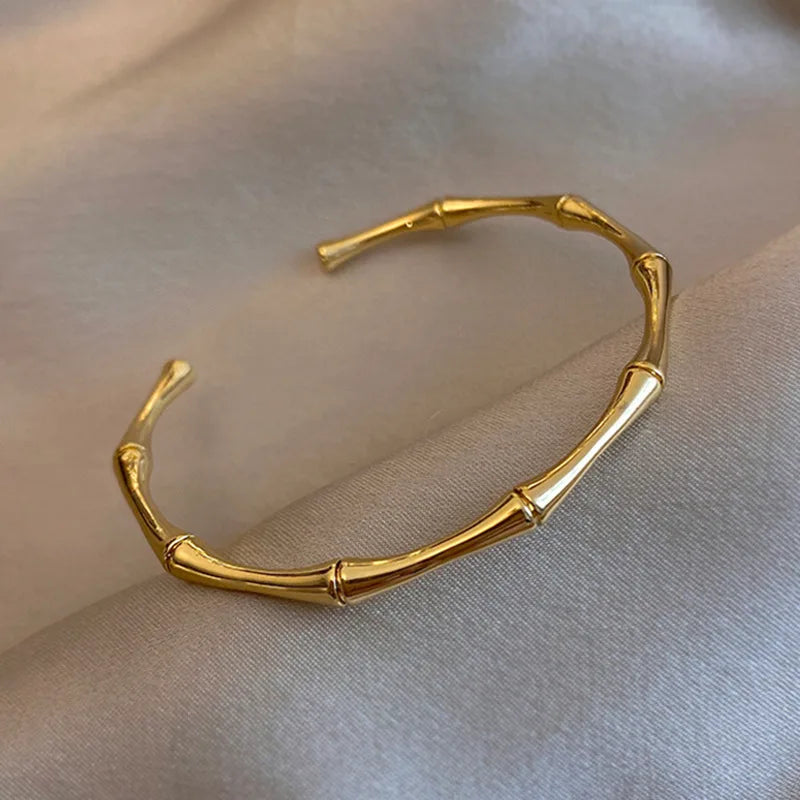 Pulseira Feminina em Aço Titânio com Detalhes de Zircônia, Estilo Clássico Moderno para Uso Diário