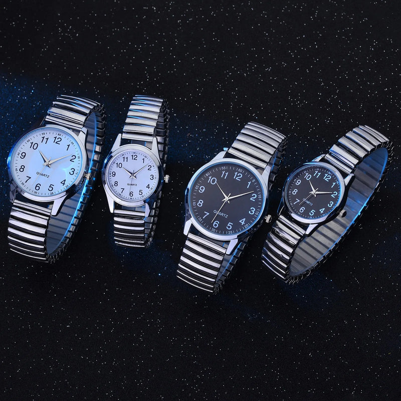 Relógio Unissex de Quartzo Retangular em Aço Inox, Pulseira Metálica Clássica e Design Casual Minimalista