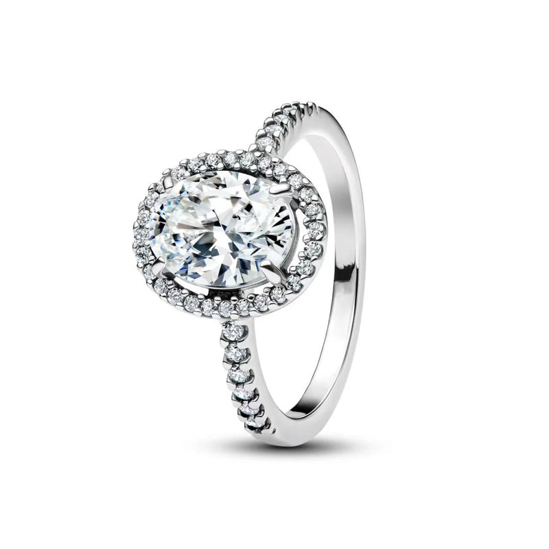 Anel Feminino em Prata 925 com Design Irregular de Coração Oval, Charme Moderno e Pedra Quartzo Fumê