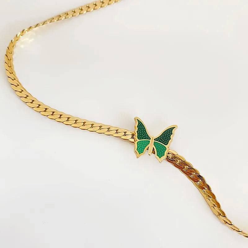 Colar Gargantilha com Corações Empilhados em Aço Inoxidável Dourado, Minimalismo e Elegância Feminina