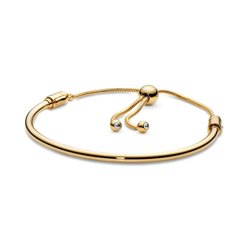 Pulseira Feminina em Prata 925 Ajustável com Zircônia, Joia Atemporal e Elegante para Presentear