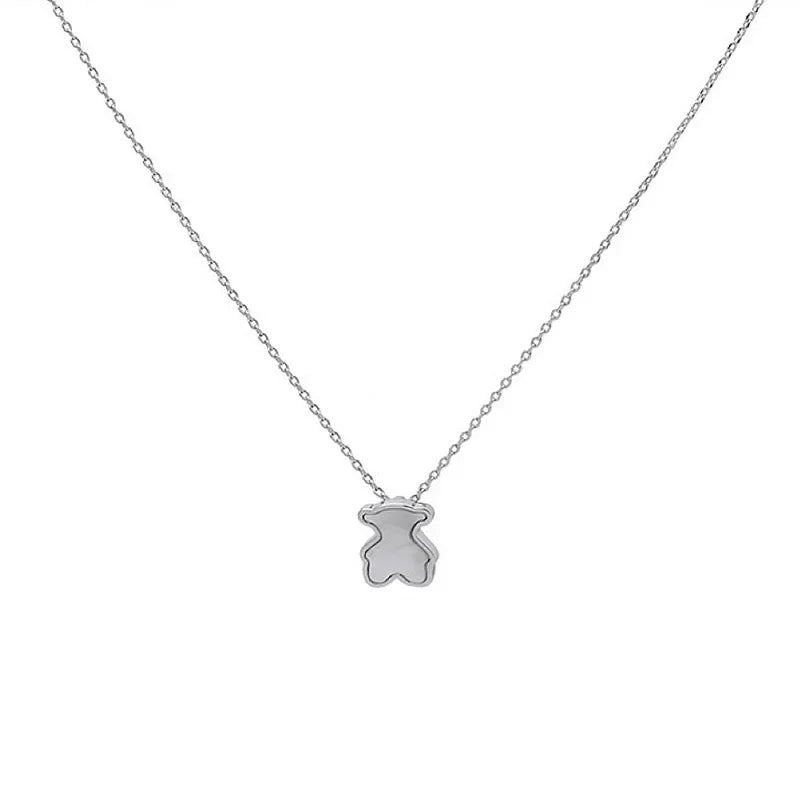 Colar Feminino com Pingente de Urso, Design Exclusivo e Toque Moderno de Luxo Leve e Versátil