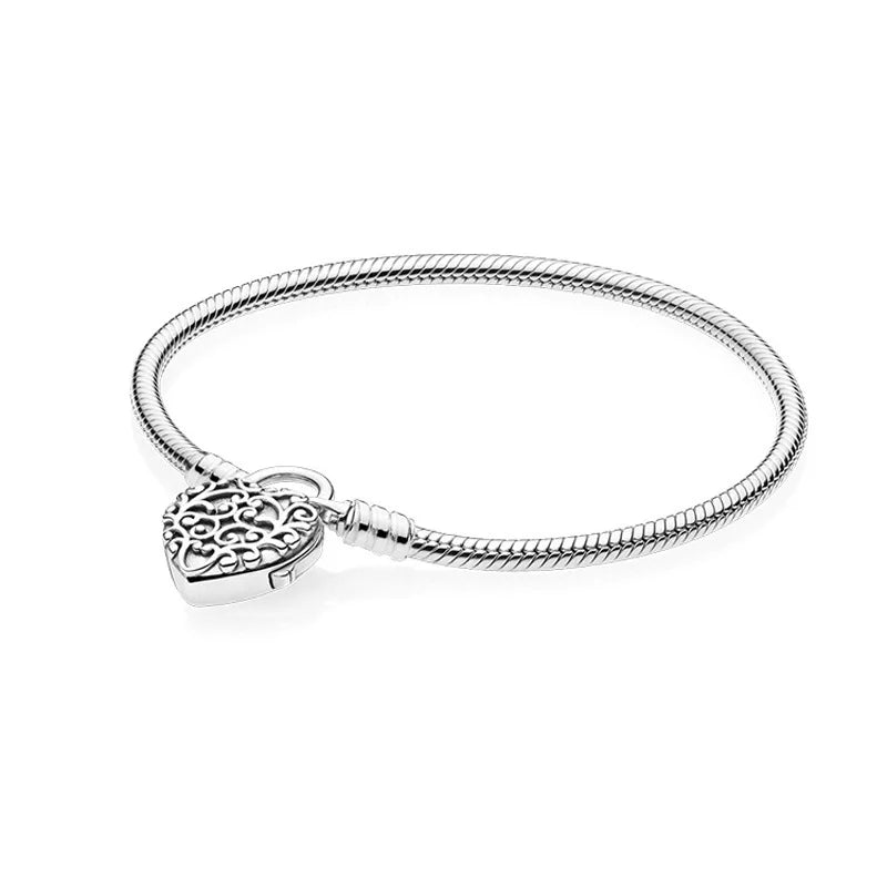 Pulseira Feminina em Prata 925 Ajustável com Zircônia, Joia Atemporal e Elegante para Presentear