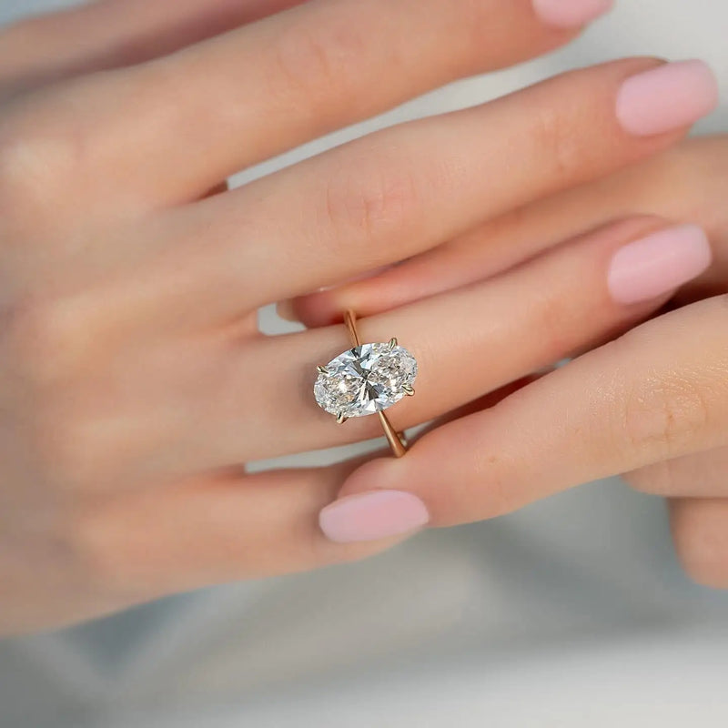 Anel Feminino de Noivado em Prata 925 com Zircão Brilhante 1–8ct, Joia Romântica e Atemporal