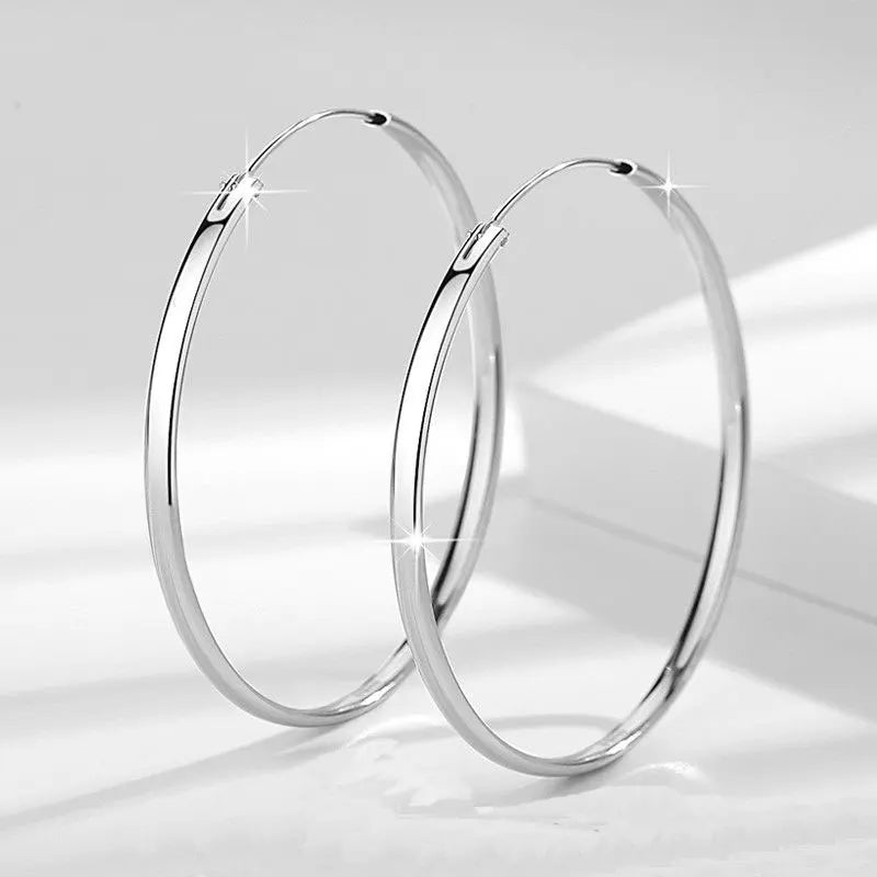 Brincos de Argola Grandes em Aço Inoxidável 316L, Luxo Moderno e Resistência Superior para Mulheres Elegantes
